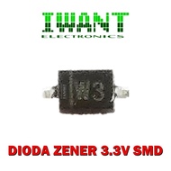 Zener DIODE 3.3V SMD DIODE 3.3V ZENER DIODE SMD CODE W3 0805 ZENER DIODE 3V3