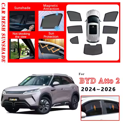 Car Full Coverage Sunshade For BYD Yuan Up Accessories Atto 2 S1 Pro 2024 2025 2026 Heat Insulation 