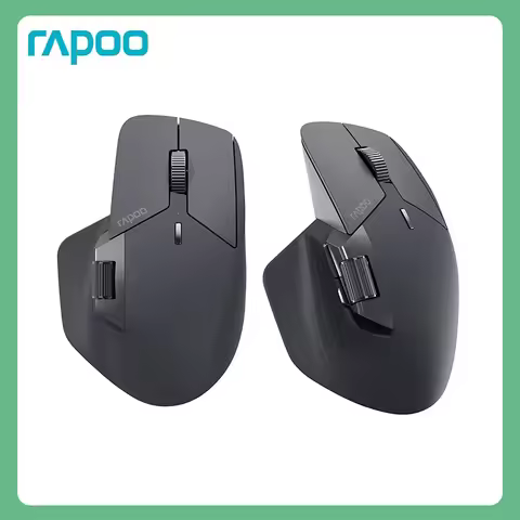 Rapoo MT760/MT760Mini Multi-mode Rechargeable Wireless Bluetooth Mouse Ergonomic 4000 DPI Support Up