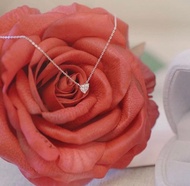 日本製 18k黃k金 愛心真鑽項鍊 13分 鑽石項鍊 限量