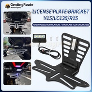 Universal Foldable Magnetic Plate Holder Yamaha LED Light Number Plate Holder Bracket Belakang LC135