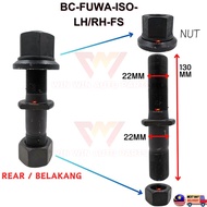BC-FUWA-ISO-LH+RH-FS  Trailer Fuwa Iso Rear Wheel Bolt Hub Bolt With Nut Tyre Bolt Tyre Screw *22MM 
