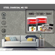 MS 152 STEEL CHARCOAL • 1L Momento Set • Textured Series - Sparkle Silver • Nippon • Interior Wall