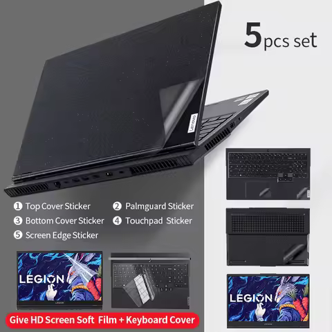 For Lenovo Laptop Sticker Skin 2025 Legion 5/Pro 5 15/16in 2024 Slim 5/Pro 5 14/16in Y/R7000P Y/R700