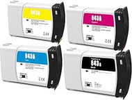 Compatible for HP 843A C1Q57A C1Q58A C1Q59A C1Q60A Ink Cartridge 400ML B6Y15A for HP PageWide XL 400