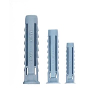 50pcs 6/8/10mm Grey Nylon Plastic Wall Plug Anchor Wall Plug Wall Anchor