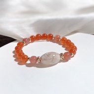 櫻花瑪瑙、鹽源瑪瑙、冰料南紅瑪瑙 天然石手鍊
