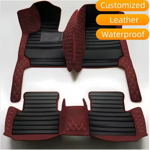 leather Full coverage car Floor Mats For Mitsubishi Eclipse Cross Customized interior carpet accesso