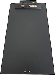 Posse Box - Bottom-Opening Dual Compartment Clipboard Legal-Sized PB-37L-BV · Black Vinyl Aluminum ·