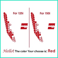◎  ▬  ✉ Honda Click 125i 150i Honeycomb Front Fairings Sticker Decal for Motorcycle v1 v2 v3