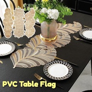 Table Flag Bronzing Table Runner Table Runner Nordic Table Runner Creative Irregular Flowers Nordic 