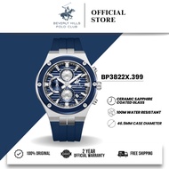 Beverly Hills Polo Club BHPC Jam Tangan Lelaki Men's Rubber Quartz Watch BP3822X