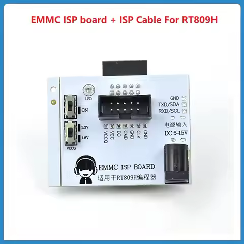 Original RT809H EMMC ISP Board Add ISP Cable Flying Wire Inline Read Write Conversion Board RT Progr