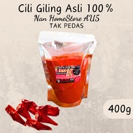 [KL areas only] 400g CILI GILING ASLI TAK PEDAS | CILI KISAR TAK PEDAS | CILI GEMUK | NAN HOMESTORE 