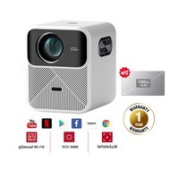Wanbo T6 max Projector 4K Full HD โปรเจคเตอร์ โปรเจคเตอร์พกพา Android 9.0 แก้ไขภาพบิดเบี้ยวอัตโนมัติ