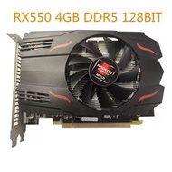 全新HD RX550真實 4GB DDR5 高畫質遊戲電腦顯示卡電商熱賣桌上型電腦顯示卡