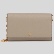 Tory Burch Emerson Chain Wallet Crossbody French Grey 52899