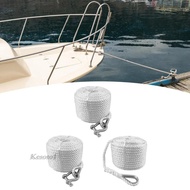 [Kesoto1] Boat Anchor Line, Stainless Steel Thimble, Kayak, Canoe, Double Braided Nylon Anchor Rope for Docking, Mooring, Water Sports