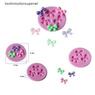 TPWL New DIY 3D Cake Decorating Bowknot Shaped Fondant Sugar Cake Silicone Mold Art Tools  Jelly
