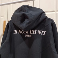 Jaket Sweater Hoodie Ih Nom Uh Nit Paris Black Pearl Logo Print Hitam