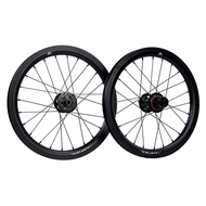 SR30A สีเงินล้อแผ่นอัลลอย16in 349ผ่านเพลา74มม. 142mmm สำหรับชุดล้อจักรยานพับสามทบ JAVA NEO