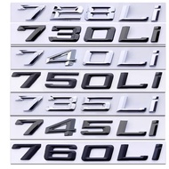 AM Old Font Numbers Letters 730Li 735Li 740Li 745Li 750Li 760Li Top ABS Emblem for BMW 7 Series Car 