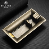 CIGARLOONG Ashtray Titanium Metal Retro Large Size Cigar Ashtray Creative Personalized Cigarette Ext