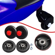 [mcfsnzwtxz1bw] 4 Pieces Twisting Car Wheels Spare Parts Universal Front And Rear Wheels Set