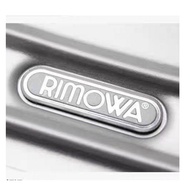 Aluminum waterproof metal rimowa luggage label, logo sticker