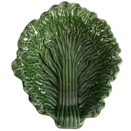 YG Sweden ByOn Handmade Carving Shape Vegetable Green Leaf Shape Large Bowl Fruit Bowl