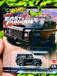 Hobby Store xe mô hình Hot Wheels Premium Fast and Furious Land Rover Defender 90 Đen