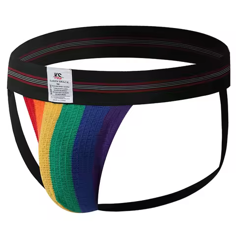 Wide Waistband Thongs Underwear Men Jockstrap Cuecas Breathable Mesh Low-Rise G-Strings & Thongs