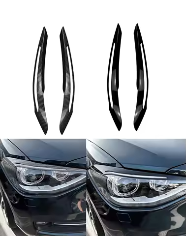 For BMW 1 Series F20 F21 Car Headlight Eyebrow Eyelids Stickers Trim Cover Headlamp Eyelid 2011 2012