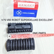 FRONT FOSTEP RUBBER (1 PAIR) YAMAHA V75 V80 SUPERDELUXE EXCELLENT ROBOT BAGONG U5 U7 V50 V70 V75DX d