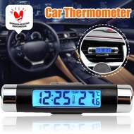 Termometer Jam Digital Dashboard Mobil Suhu Ac Dengan Lampu