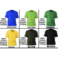 Baju T-Shirt Kosong Premium Quality 100% Cotton Roundneck T-Shirt unisex