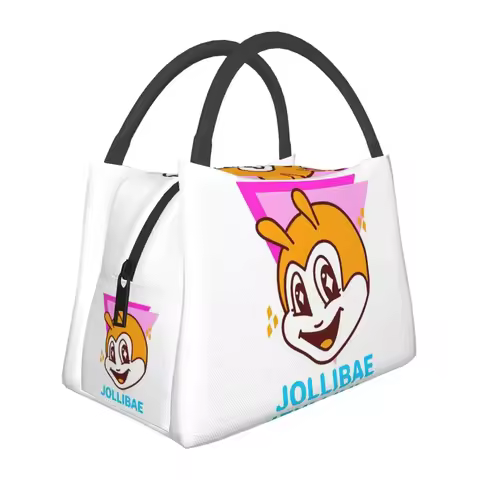 Jollibee Lunch Bags Insulated Bento Box Waterproof Lunch Tote Resuable Picnic Bags Cooler Thermal Ba