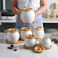 balang kuih raya bekas kuih raya aesthetic Kandang garam dan lada seramik tahan suhu tinggi putih, k