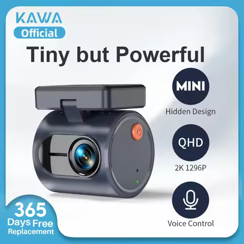 2K Dash Camera DVR KAWA MINI 3 Tiny Dash Cam Video Recorder Emergency Voice Control Night Vision WiF