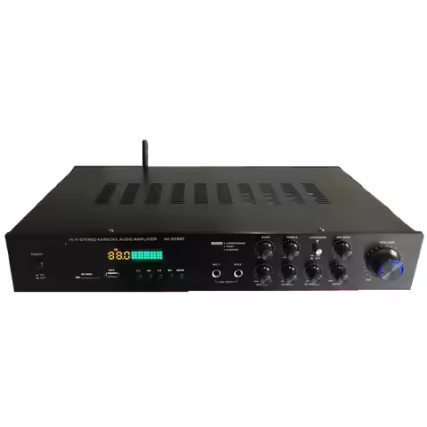 AV-628BT 5-Channel HIFI Amplifier Bluetooth 600W Digital Stereo Audio Amplifier USB Power Amplifier