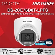 DS-2CE76D0T-LPFS HIKVISION 2MP Dual Light Audio & Colorvu Fixed Turret Camera