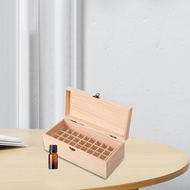 [mojotorw7] Essential Oil Shelf Essential Oil Storage Box 40 Slots Collection Wooden Storage