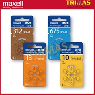 Made Germany Original Maxell Hearing Aid Battery Bateri Alat Pendengaran 助听器电池 PR41 PR44 PR48 PR536 
