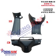 Y110 SS 2 (ORIGINAL) YAMAHA MATT BLACK INNER COVER FULL SET( SS2 / Y110SS2)