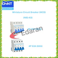 CHINT 4P 40A / 63A (6KA) MCB (NB1-63)