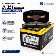 Datsun Go+ Panca D1351 Disc Brake Pads - Ceramic Formula, Brake Pad