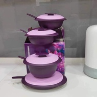 💥READY STOCK💥 Petit Blossom Purple Set  | Set hidang Makanan | Original Tupperware