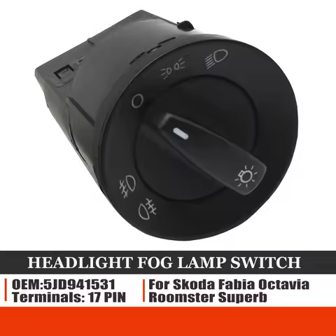 For Skoda Fabia Combi Octavia 1U2 Roomster Praktik 5J Superb 3U4 5JD941531 New Headlight Fog Lamp Sw