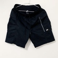 NIKE SPORTWEAR NSW ME SHORT CARGO STRT 休閒 慢跑 籃球 運動 抽繩 拼接 拉鍊 口袋 工裝 短褲 黑色 男版 M號 AR2374-010 PNT-M TP0_2403 TP0_24