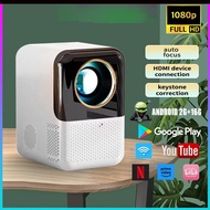 Smart Projector Android 10.0 WIFI Bluetooth 4K 1080P Portable Mini LED Projector